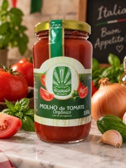 Molhos de Tomate Orgânico Molhos de Tomate Orgânico